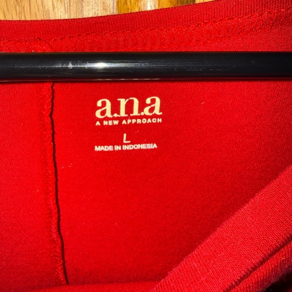 4 a.n.a Long Sleeve Tops Black, Red, White, Dark Grey - Picture 5 of 8